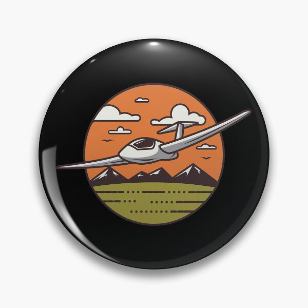Item preview, Glider Plane Pilot Sailplane aerial floating soaring designed and sold by These_Prints.