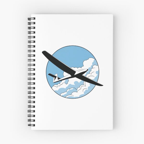 Item preview, Glider Plane Pilot Sailplane Biplane aerial floating soaring designed and sold by These_Prints.