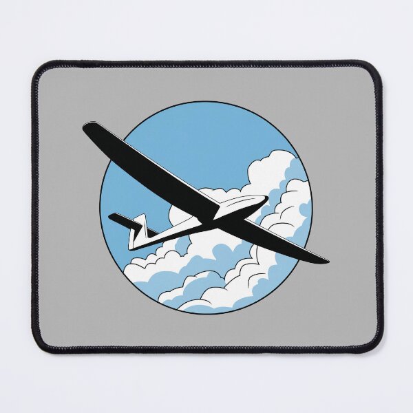 Item preview, Glider Plane Pilot Sailplane Biplane aerial floating soaring designed and sold by These_Prints.