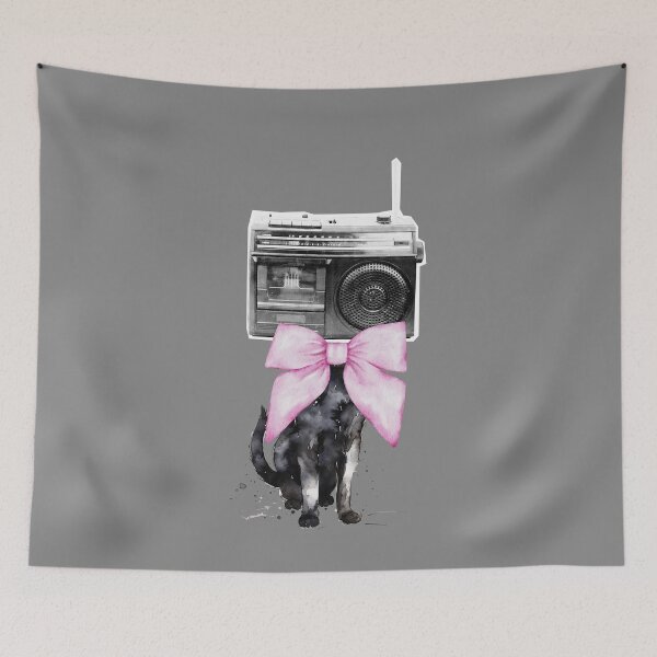 Item preview, Vintage Kitten Vintage Radio For Music Lovers designed and sold by MarcelooArt.