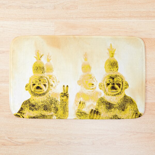 Item preview, yellow monkeys doing yoga designed and sold by Gabriel BOCQUAIRE.