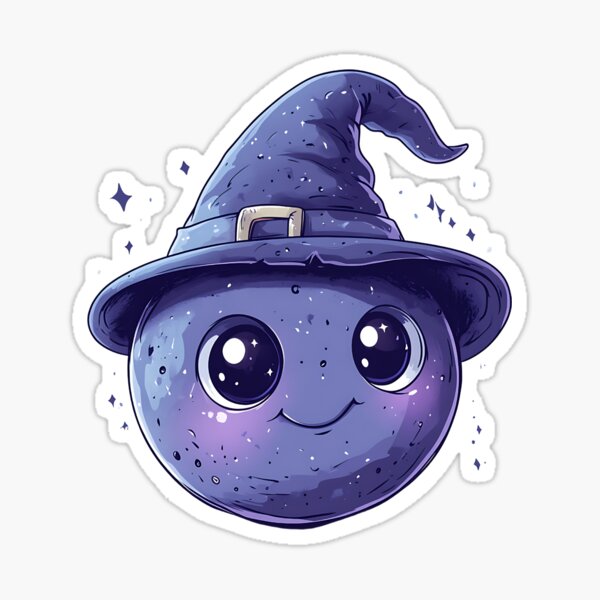 Aperçu de l'œuvre Halloween cute moon ! créée et vendue par onespin.