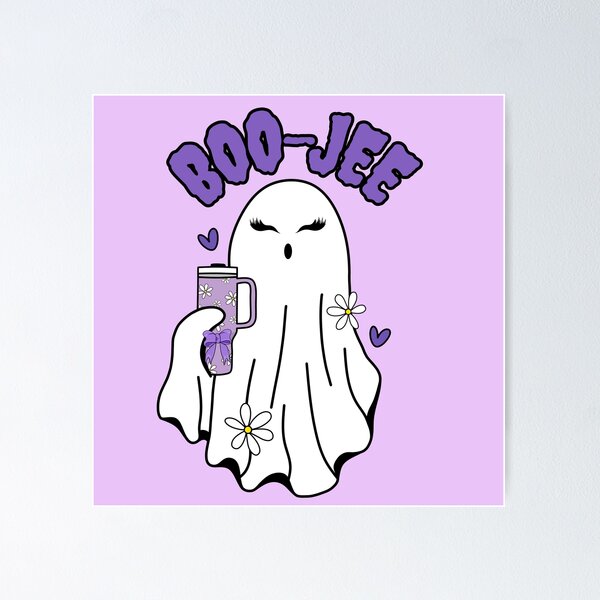 Item preview, Halloween Boo-Jee Ghost with Tumbler Purple designed and sold by MrsCreative1.