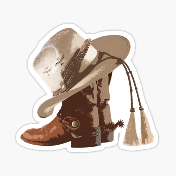 Cowboy Boots Stickers for Sale | Redbubble