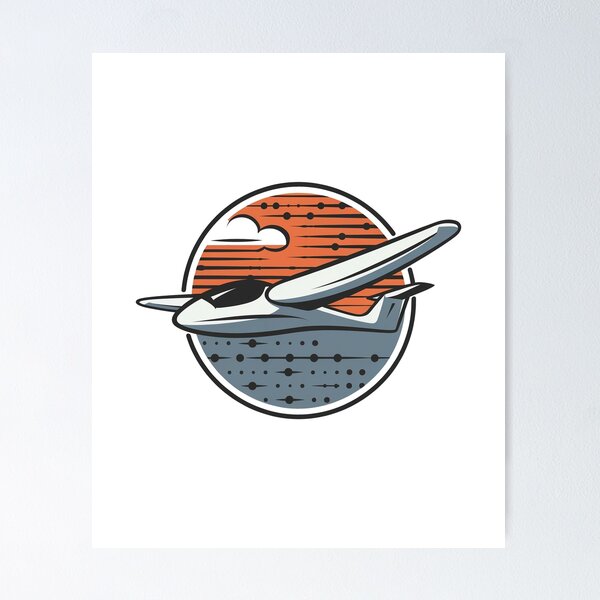 Item preview, Glider Plane Pilot Sailplane Biplane aerial floating soaring designed and sold by These_Prints.
