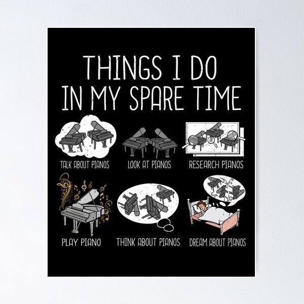 Item preview, Funny Piano Player Gift Men Music Grand Piano designed and sold by DSWShirts.