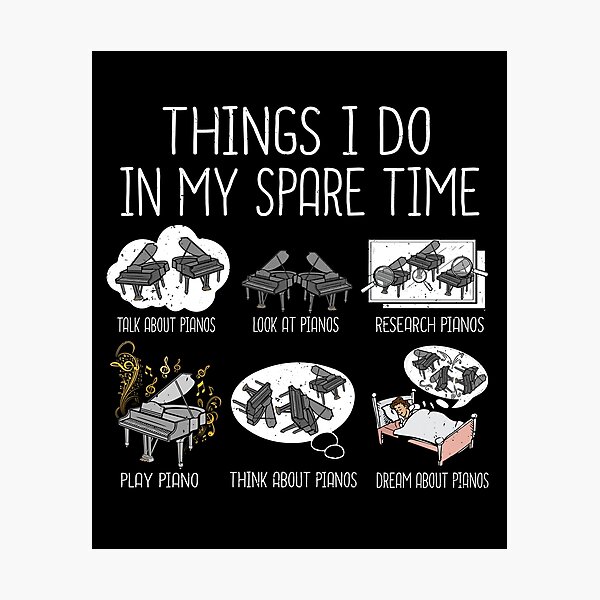 Item preview, Funny Piano Player Gift Men Music Grand Piano designed and sold by DSWShirts.