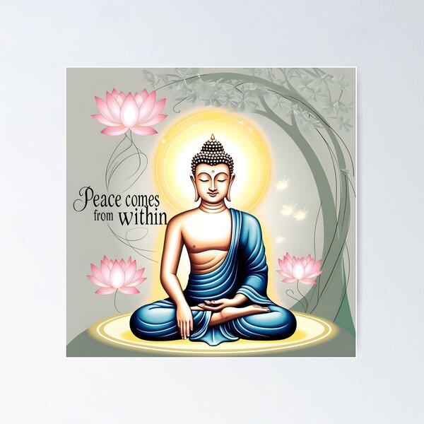 Item preview, Buddha: Peace comes from within designed and sold by iPreet-fx.