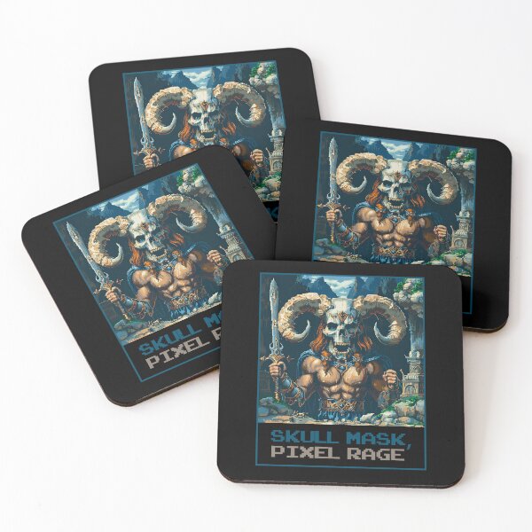 Item preview, Skull Mask, Pixel Rage designed and sold by MagicAxe.