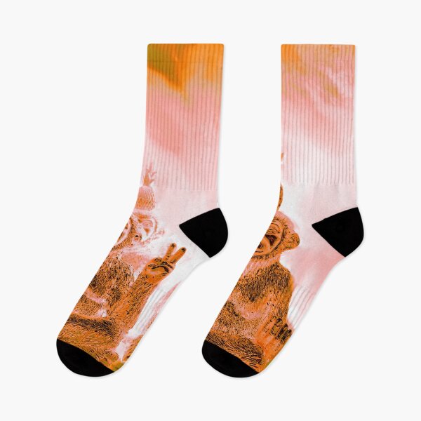 Item preview, orange monkeys doing yoga designed and sold by Gabriel BOCQUAIRE.