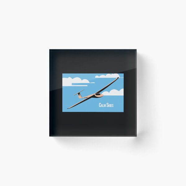 Item preview, Calm Skies Glider Plane Pilot Sailplane aerial floating soaring designed and sold by These_Prints.