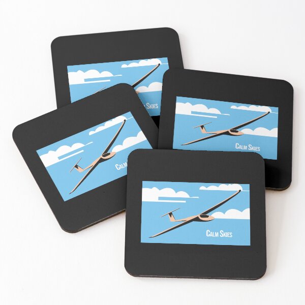Item preview, Calm Skies Glider Plane Pilot Sailplane aerial floating soaring designed and sold by These_Prints.