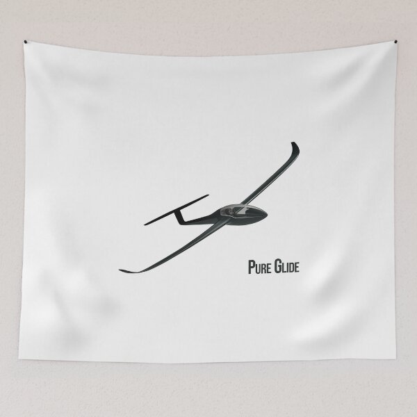 Item preview, Pure Glide Glider Plane Pilot Sailplane Biplane aerial floating soaring designed and sold by These_Prints.