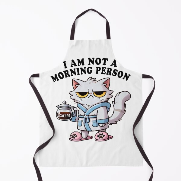 Item preview, I Am Not A Morning Person - Funny Cat Coffee Lover designed and sold by Shirt-Face.