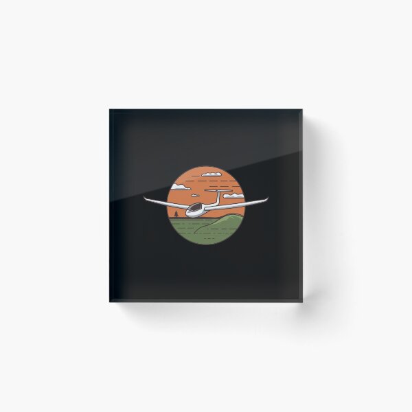 Item preview, Glider Plane Pilot Sailplane aerial floating soaring designed and sold by These_Prints.