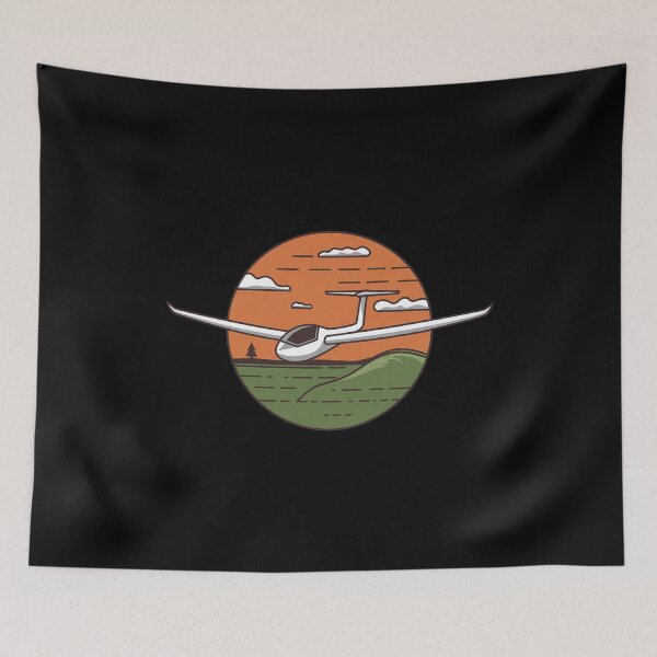 Item preview, Glider Plane Pilot Sailplane aerial floating soaring designed and sold by These_Prints.