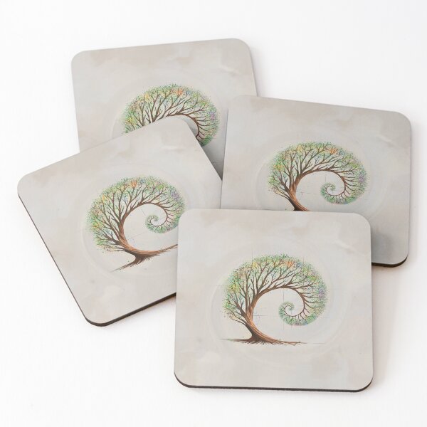 Item preview, Eternal Growth - Golden Ratio Spiral Tree designed and sold by k9printart.