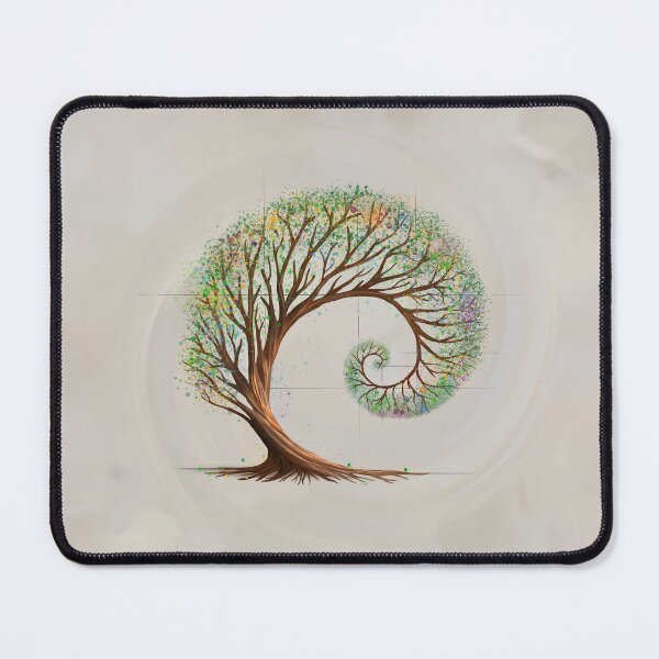 Item preview, Eternal Growth - Golden Ratio Spiral Tree designed and sold by k9printart.