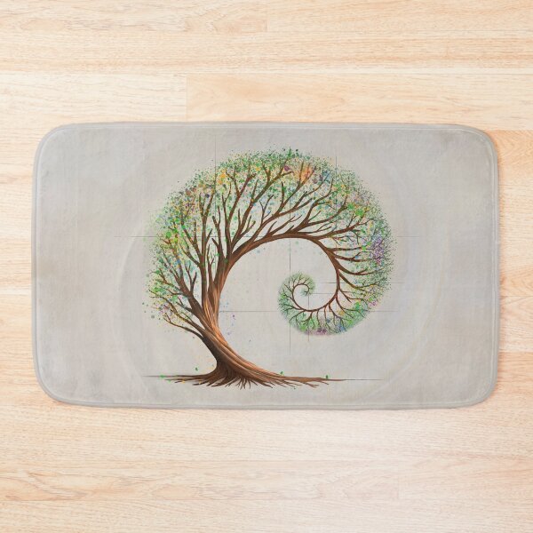Item preview, Eternal Growth - Golden Ratio Spiral Tree designed and sold by k9printart.