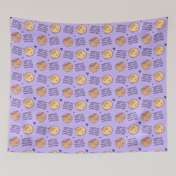Item preview, Waffles and Pancakes - Cute Food Pattern designed and sold by rooandjoo.