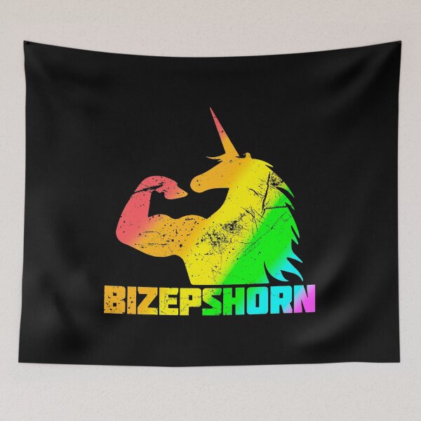 Item preview, Bicepshorn - Fitness Unicorn designed and sold by RAWWR.