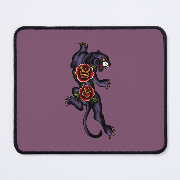 Item preview, Crawling Panther with Roses Tattoo Design designed and sold by Krisu444.