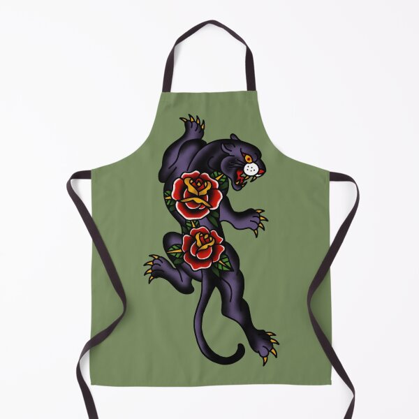 Item preview, Crawling Panther with Roses Tattoo Design designed and sold by Krisu444.