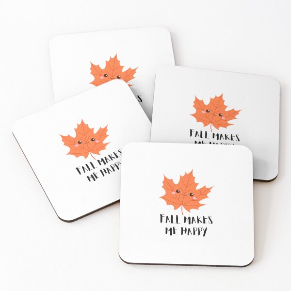 Item preview, Cute "FALL MAKES ME HAPPY" Graphic designed and sold by CoolCrap-.