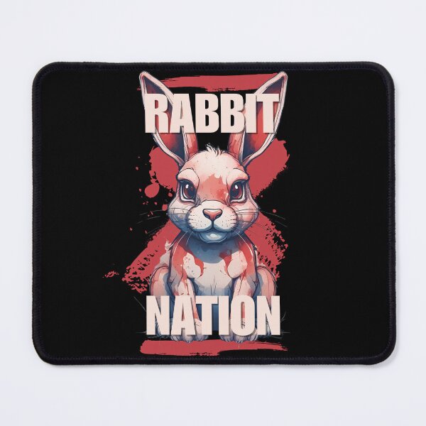 Item preview, Rabbit Nation | Red Watercolour Rabbit designed and sold by pUNKnown.