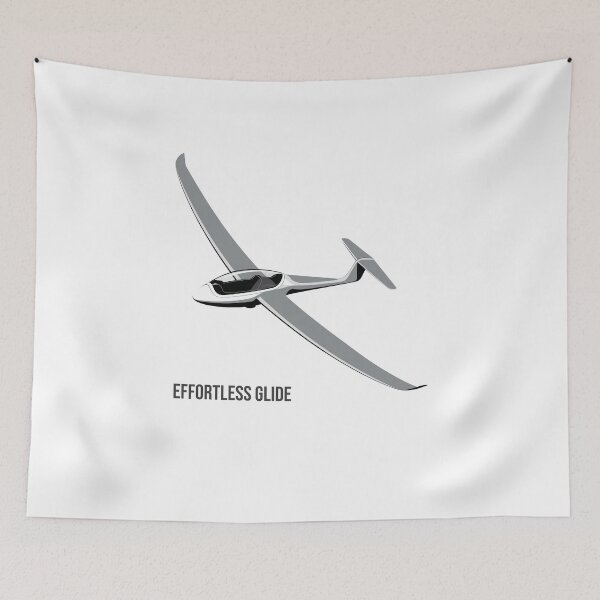 Item preview, Effortless Glide Glider Plane Pilot Sailplane Biplane aerial floating soaring designed and sold by These_Prints.