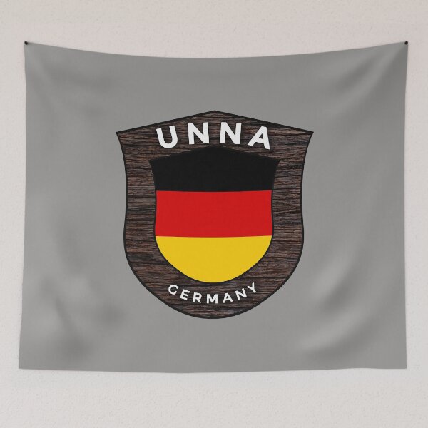 Item preview, Unna Germany Emblem Flag designed and sold by World Designs.