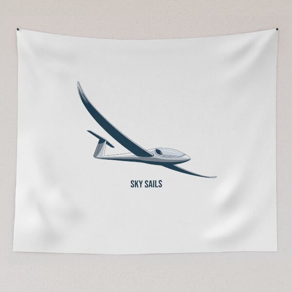 Item preview, Sky Sails Glider Plane Pilot Sailplane Biplane aerial floating soaring designed and sold by These_Prints.