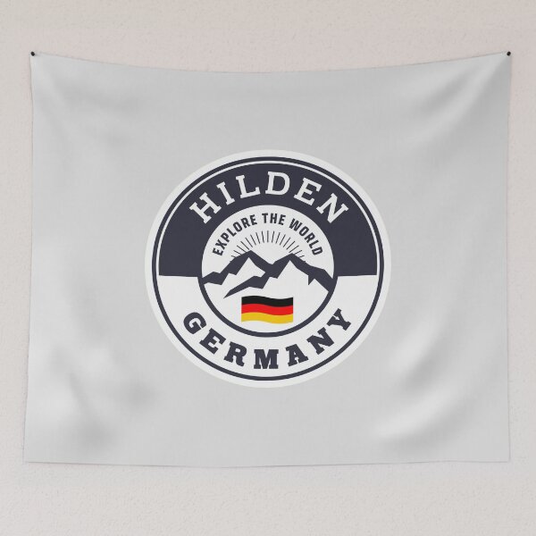Item preview, Hilden Germany Black and White Crest designed and sold by World Designs.