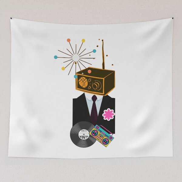 Item preview, Vintage Radio For Music Lovers Vintage Botanical designed and sold by MarcelooArt.