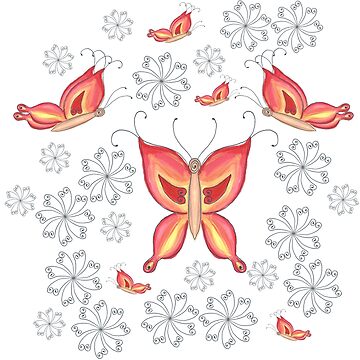 Artwork thumbnail, butterfly pattern / butterfly pattern by Sascha Kläger