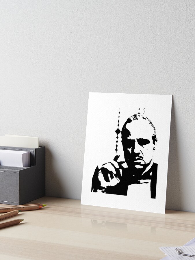 The Godfather Don Corleone Art Board Print By Richturner81 Redbubble