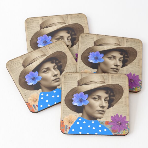Item preview, Flower lady collage designed and sold by GasconyPassion.