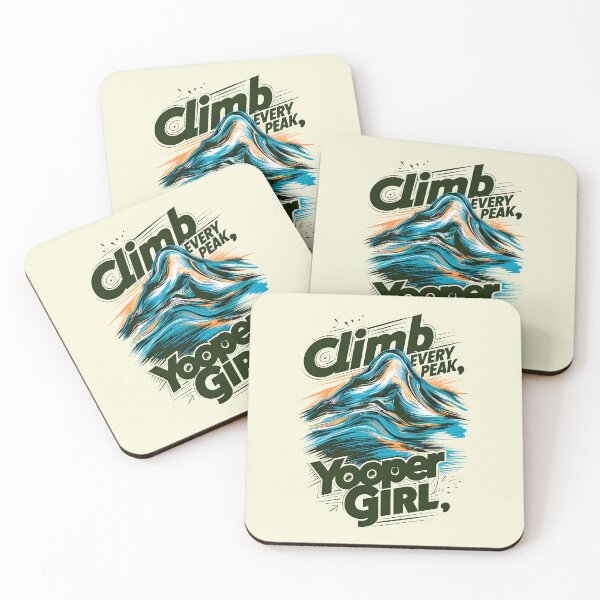 Item preview, Climb every peak Yooper Girl: Windswept and Wild designed and sold by SplashTastic.