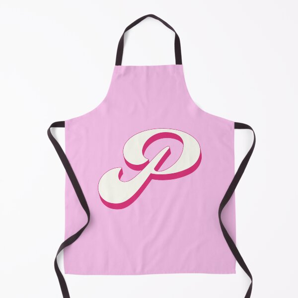 Item preview, P Letter Initial Monogram Retro Pink designed and sold by Serendipity Studios.