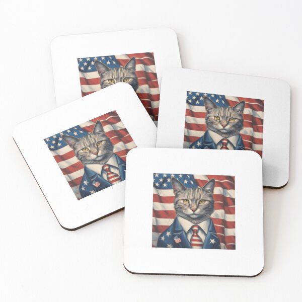 Item preview, American cat designed and sold by lesensdelavie.