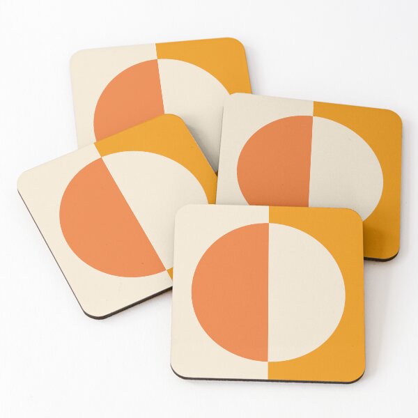 Item preview, Bauhaus Exhibition Print, Bauhaus orange Art circle, Bauhaus Exhibition remake, Bauhaus inspired decor designed and sold by re-make-.