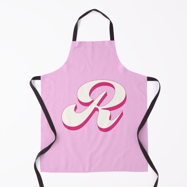 Item preview, R Letter Initial Monogram Retro Pink designed and sold by Serendipity Studios.