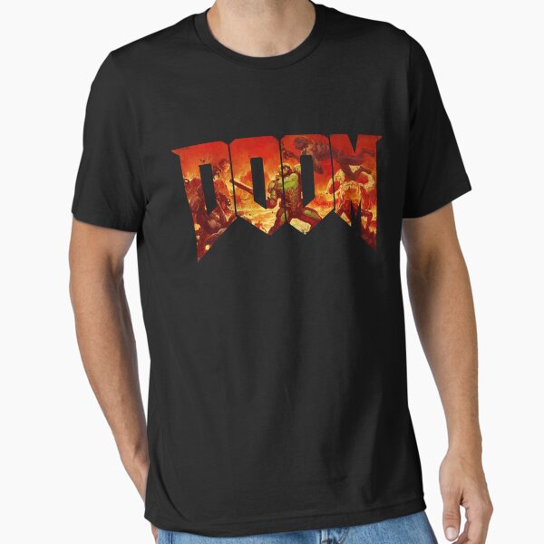Item preview, DOOM COLOR [Retro Logo 1993] For Men Women designed and sold by AlmaValdovinos.