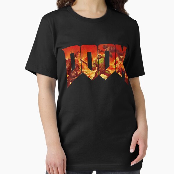 Item preview, DOOM COLOR [Retro Logo 1993] For Men Women designed and sold by AlmaValdovinos.