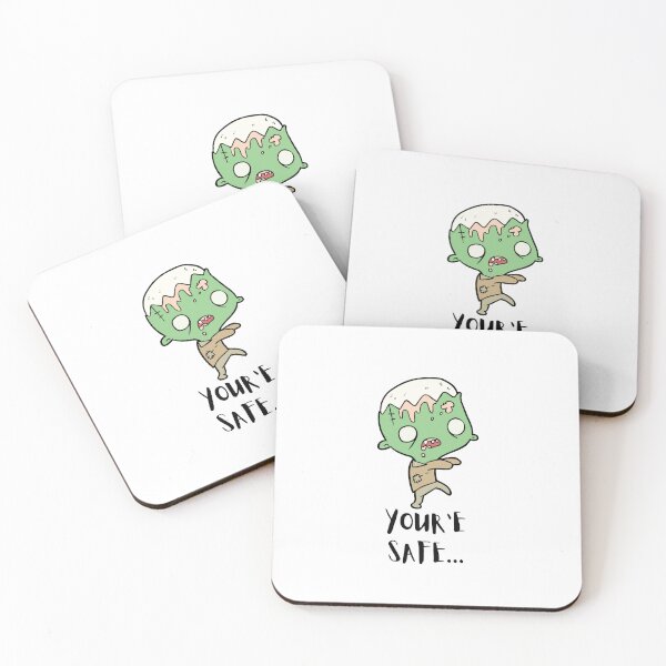 Item preview, Funny Cute "YOU'RE SAFE..." Zombie Graphic designed and sold by CoolCrap-.