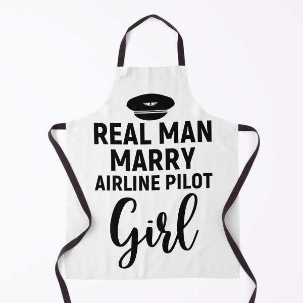 Item preview, Real Man Marry Airline Pilot Girl Funny Essential for Pilot Woman designed and sold by Angie-Atelier.