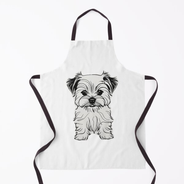 Item preview, Cute and Fluffy Maltese Dog Cartoony Sketch designed and sold by FreeStyleTrend.