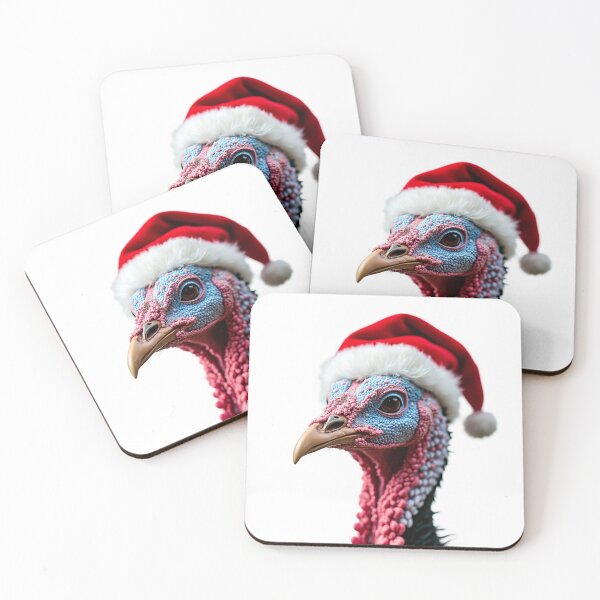 Item preview, Funny Turkey Wearing Christmas Hat designed and sold by LazyOwlStore.