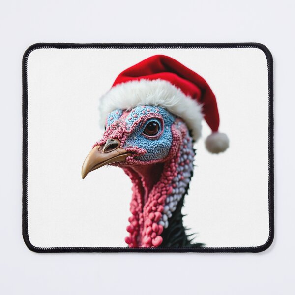 Item preview, Funny Turkey Wearing Christmas Hat designed and sold by LazyOwlStore.