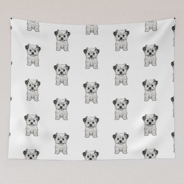 Item preview, Cute and Fluffy Maltese Dog Cartoony Sketch designed and sold by FreeStyleTrend.
